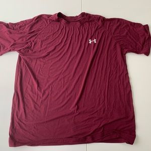 Maroon under armour tee